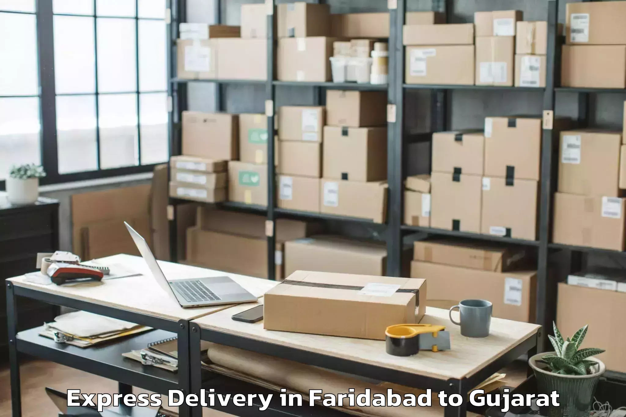 Discover Faridabad to Gujarat Technological Universi Express Delivery